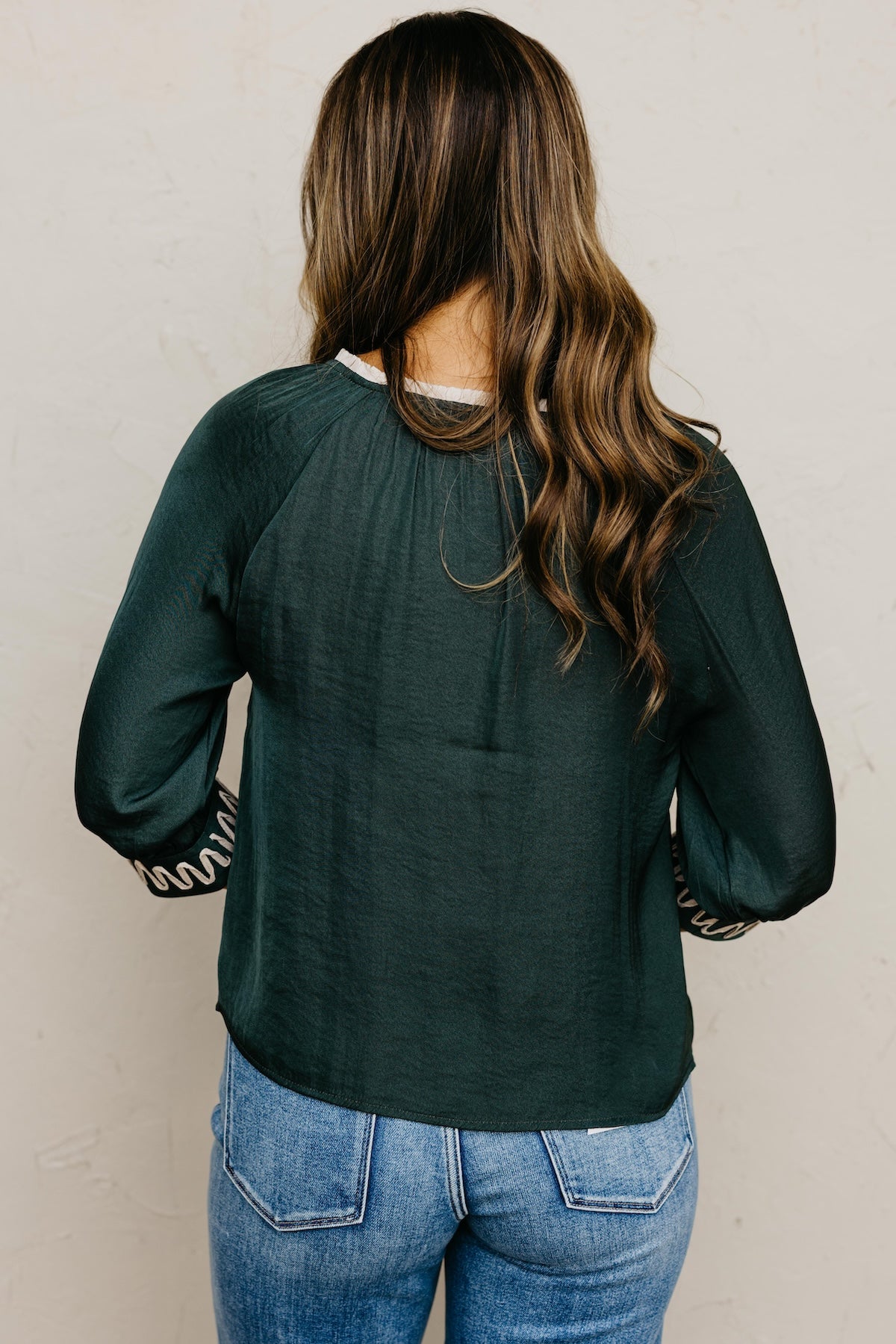 The Rylen Woven Embroidered Blouse