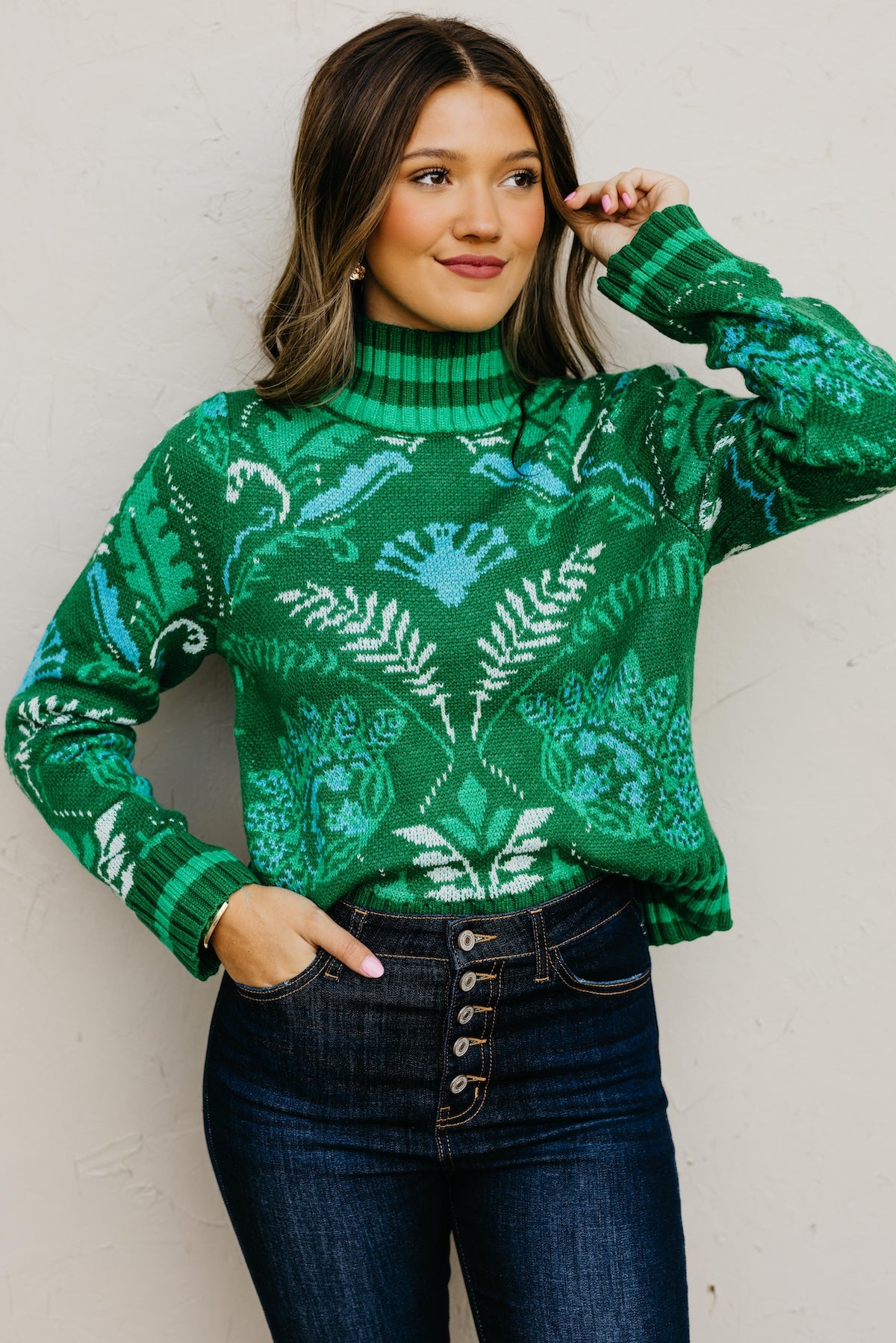 The Verda Mock Neck Sweater