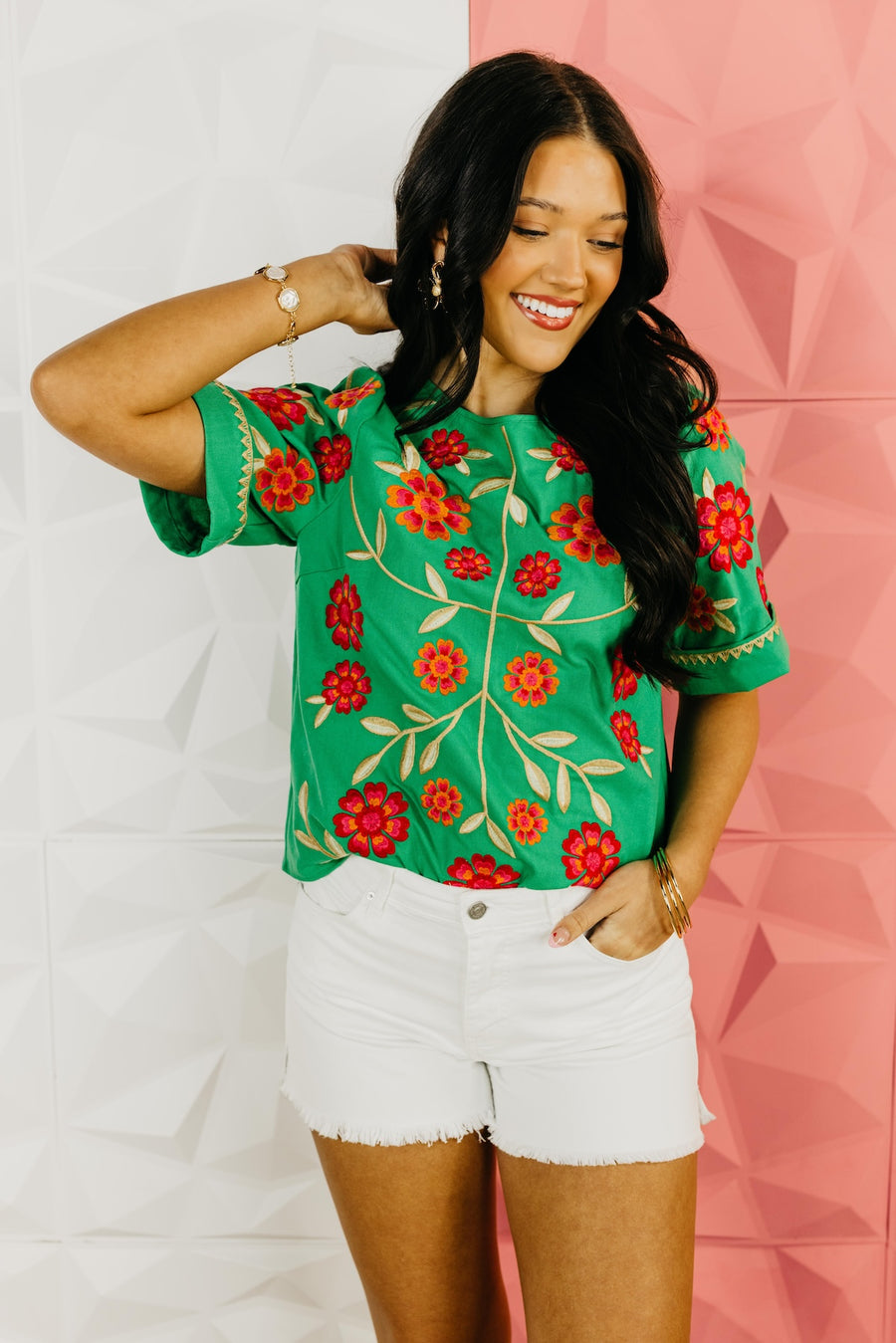 The Miles Floral Embroidered Top