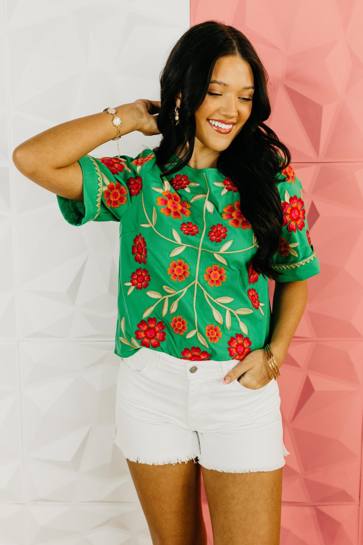 The Miles Floral Embroidered Top