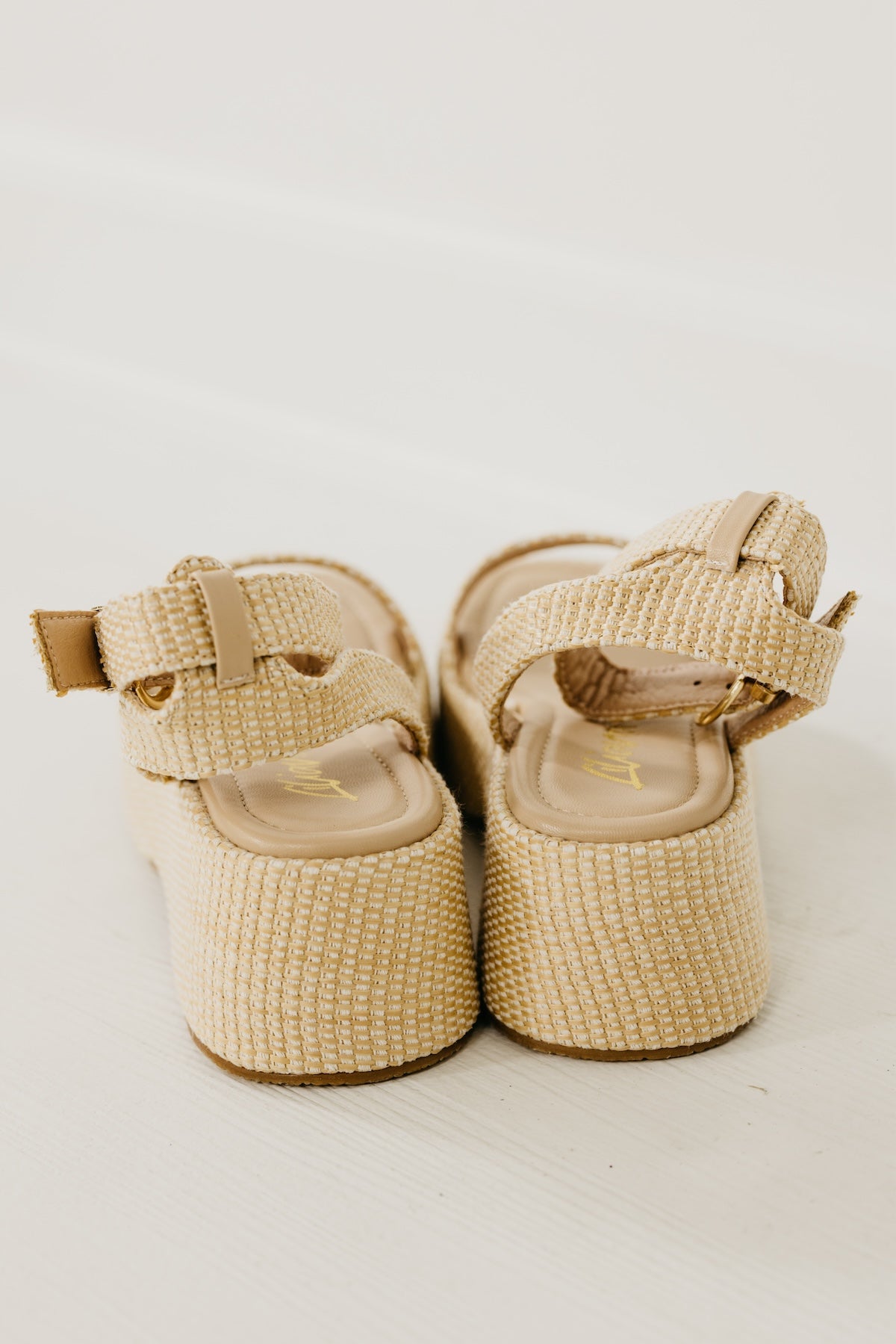 The Eda Raffia Platform Sandal