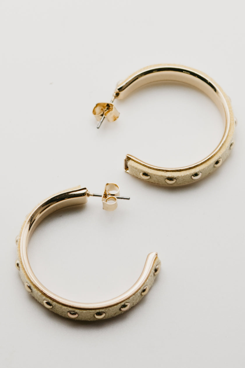 The Donna Studded Hoop Earring
