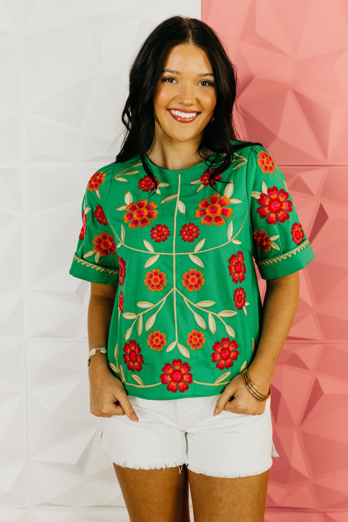 The Miles Floral Embroidered Top