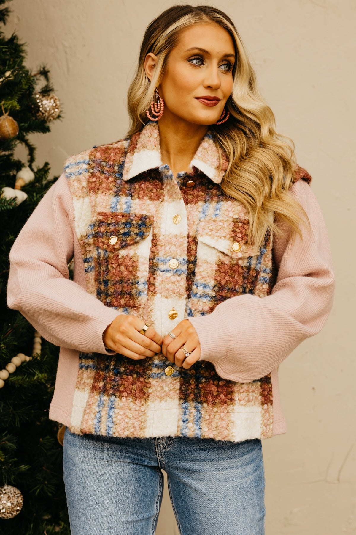 The Peyton Mixed Media Jacket