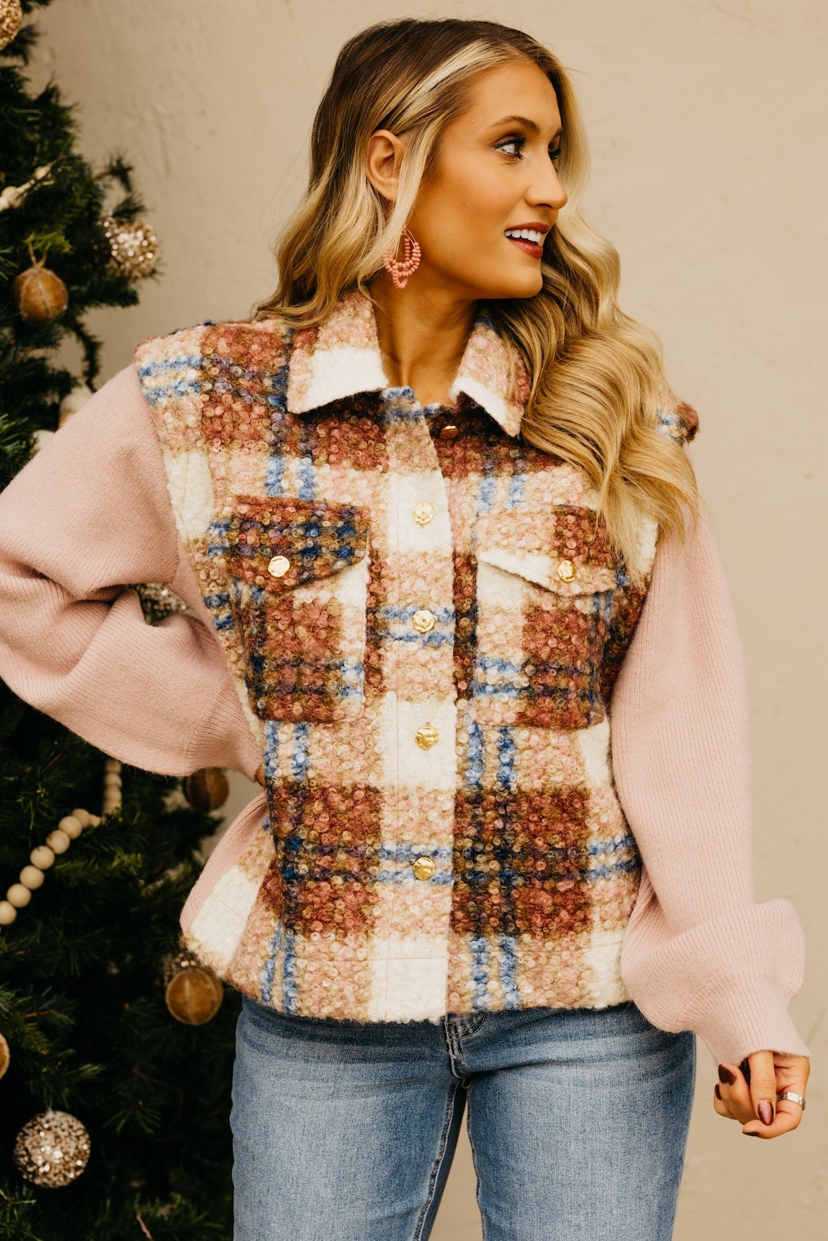 The Peyton Mixed Media Jacket