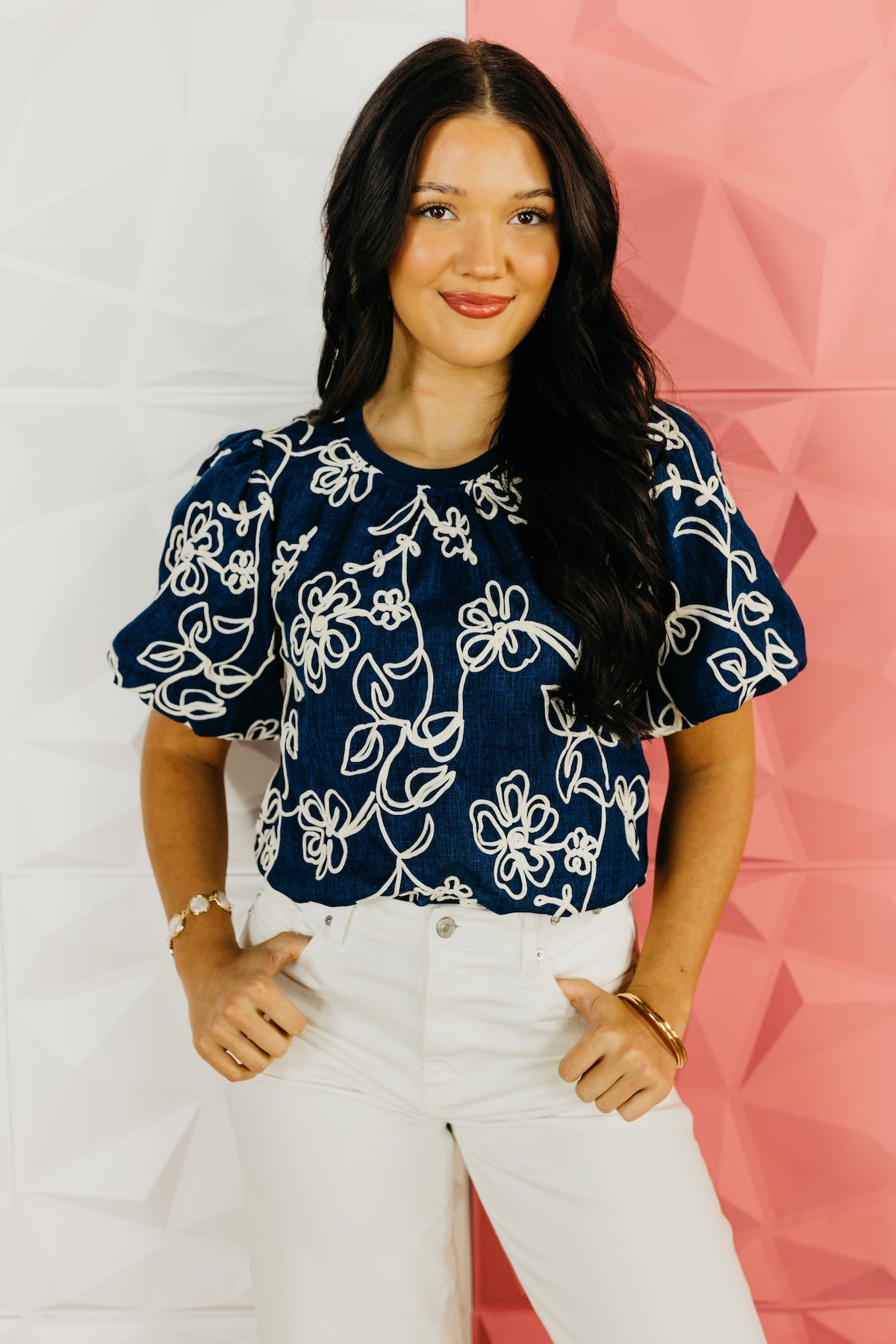 The Carl Floral Embroidered Top