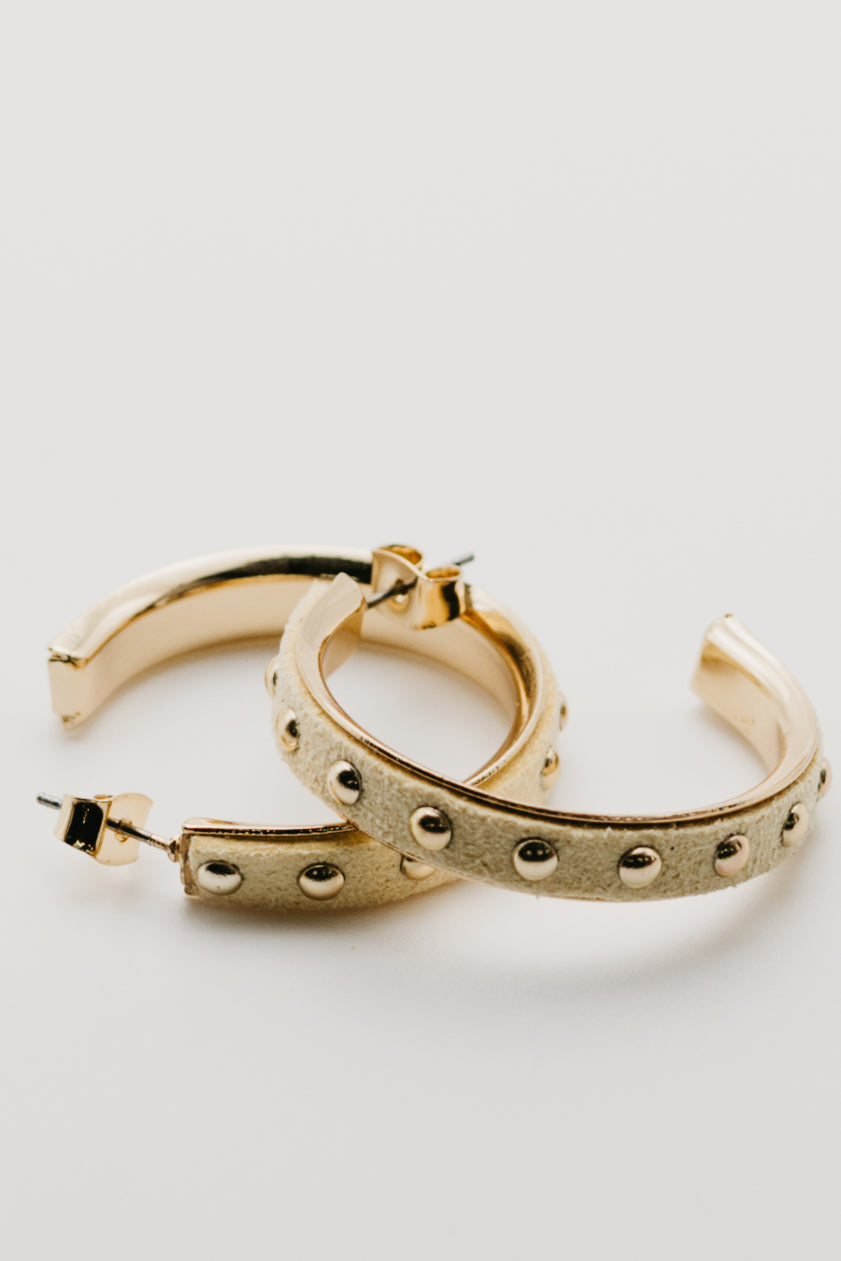 The Donna Studded Hoop Earring