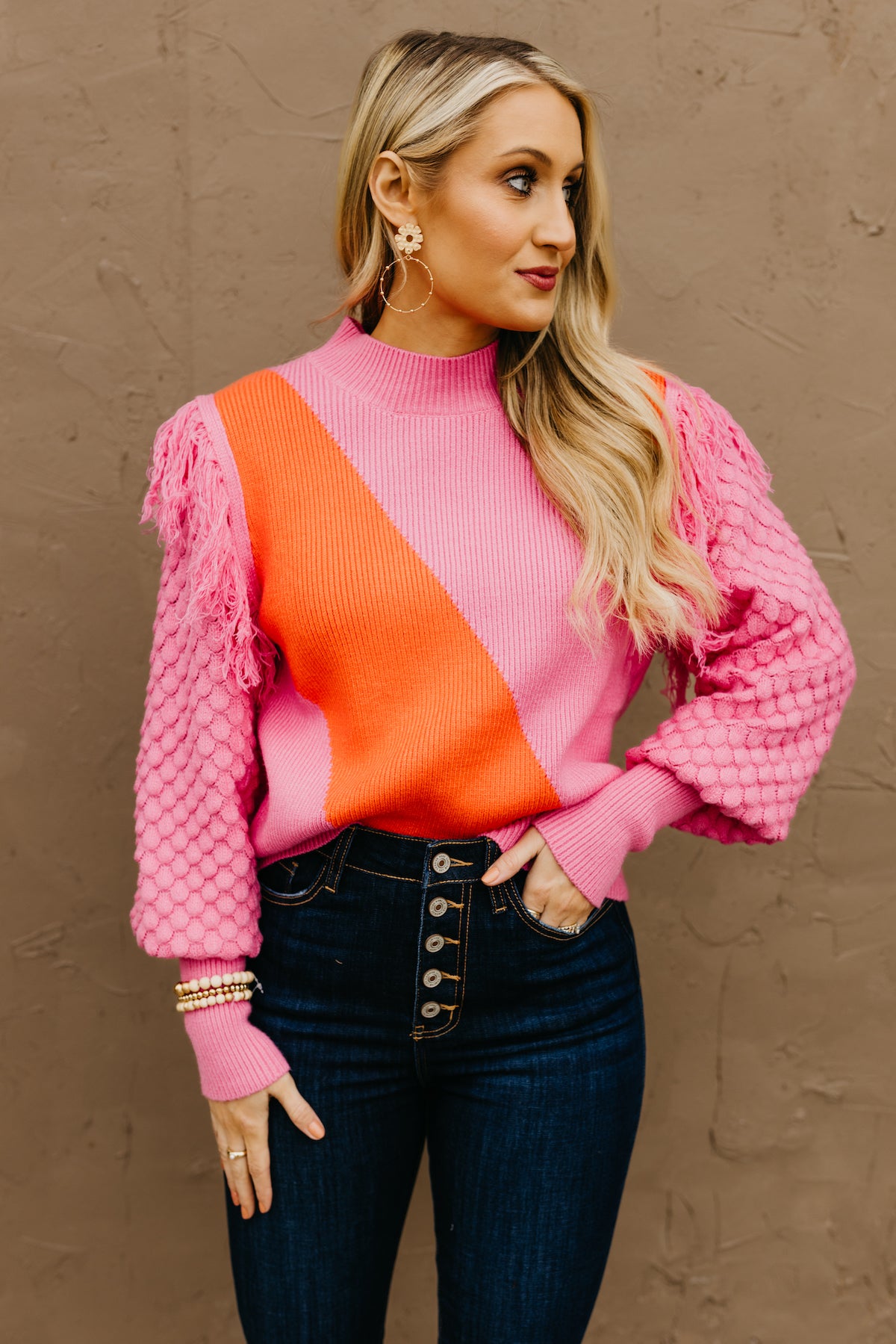 The Meilani Mixed Media Sweater