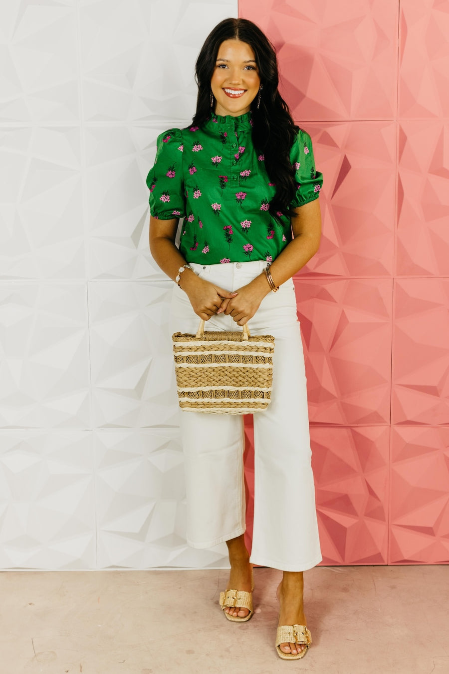 The Elias Floral Poplin Top