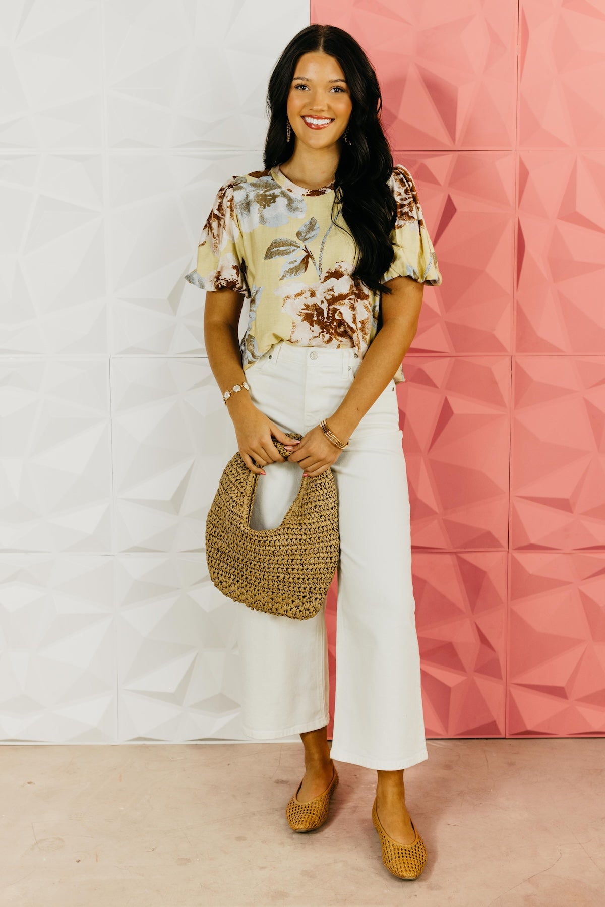 The Adalynn Abstract Floral Top