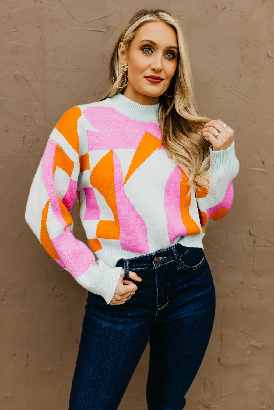 The Alannah Abstract Pattern Sweater