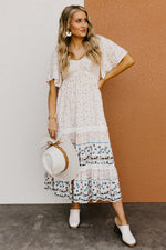 The Rona Smocked Bodice Midi Dress