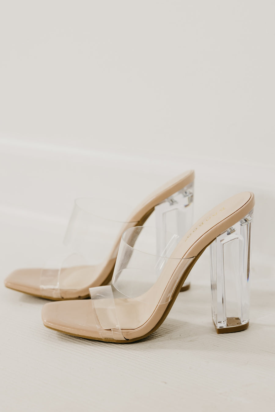 The Slash Clear Heel