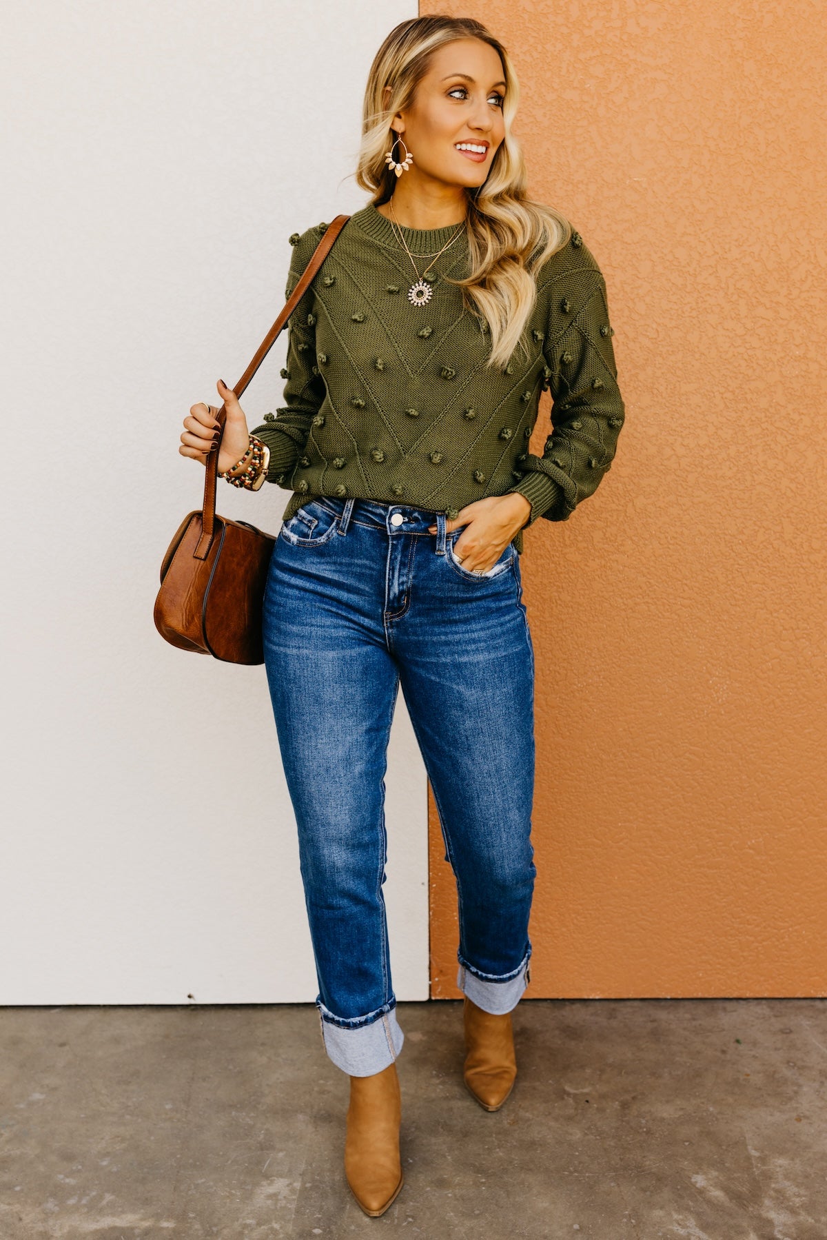 The Evalyn Pom Detail Sweater