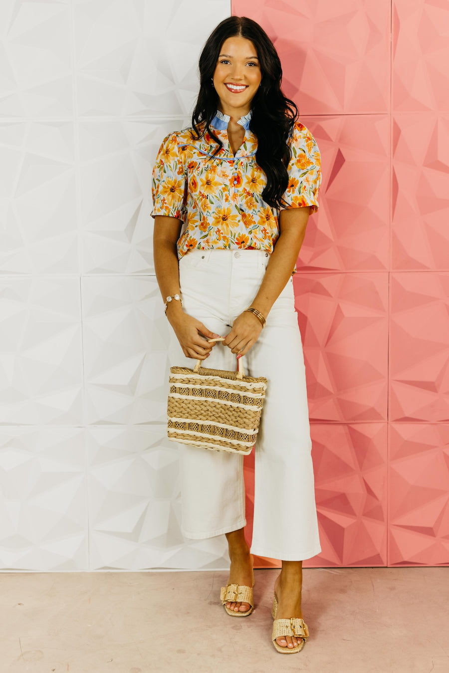 The Maya Floral Woven Blouse