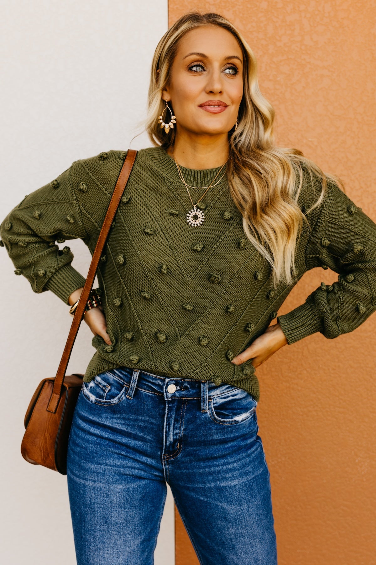 The Evalyn Pom Detail Sweater