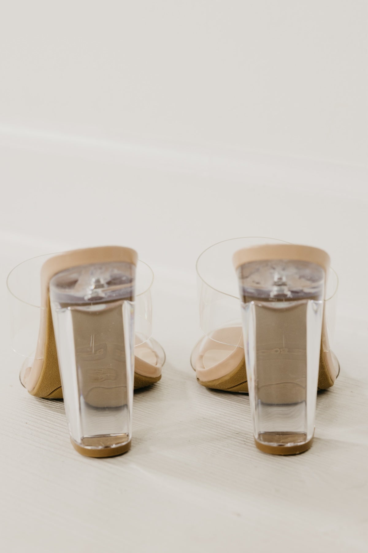 The Slash Clear Heel