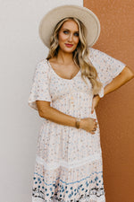 The Rona Smocked Bodice Midi Dress