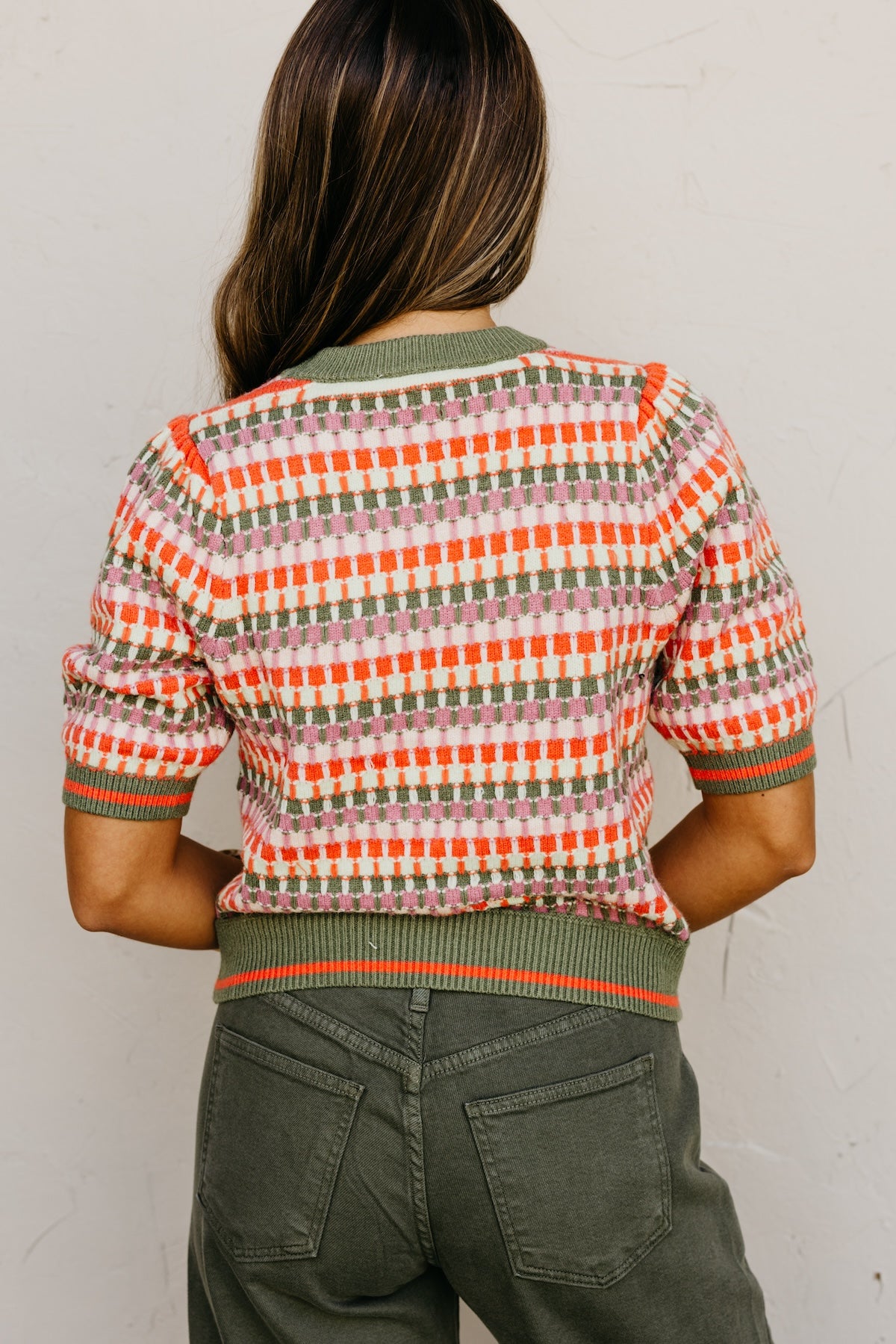 The Kane Striped Knit Sweater Top