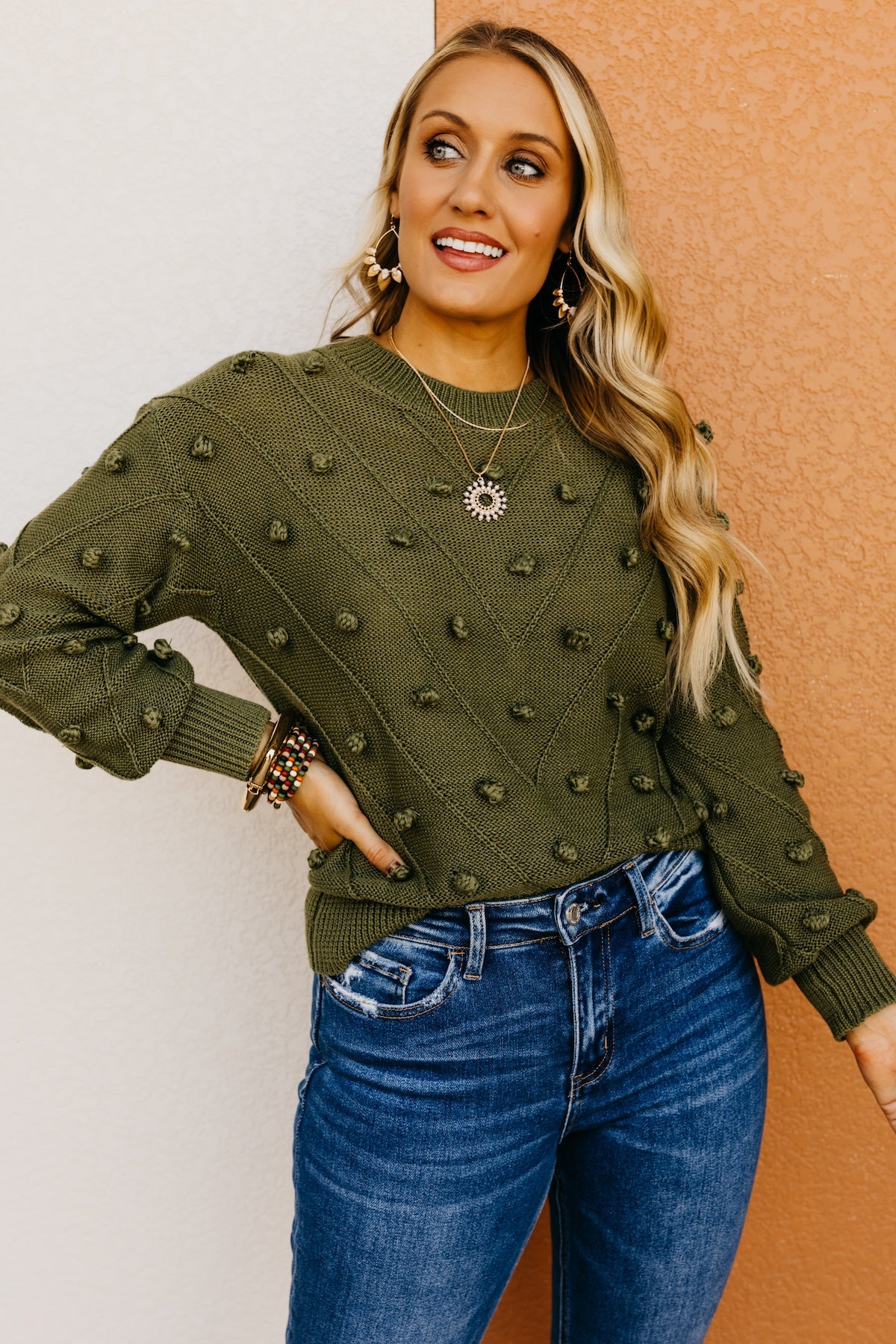 The Evalyn Pom Detail Sweater