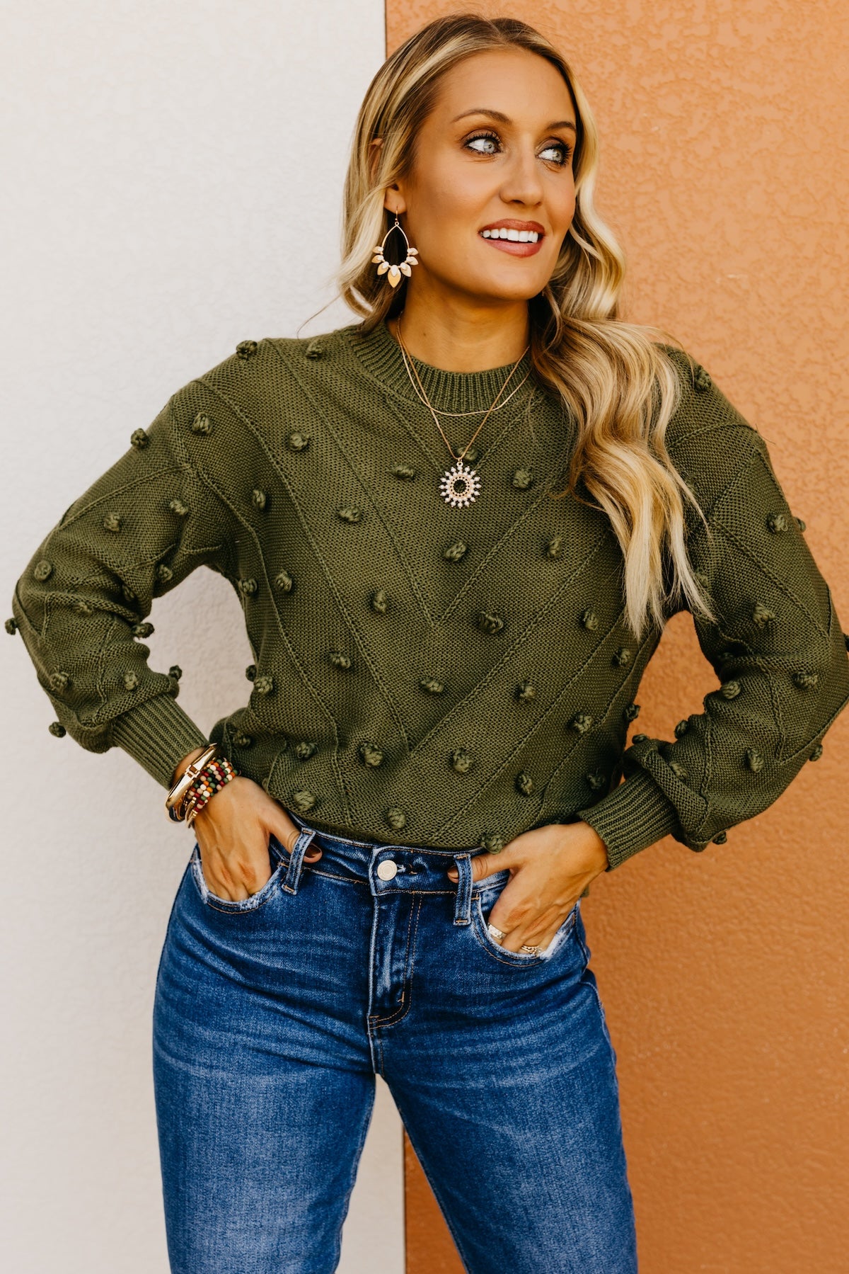 The Evalyn Pom Detail Sweater