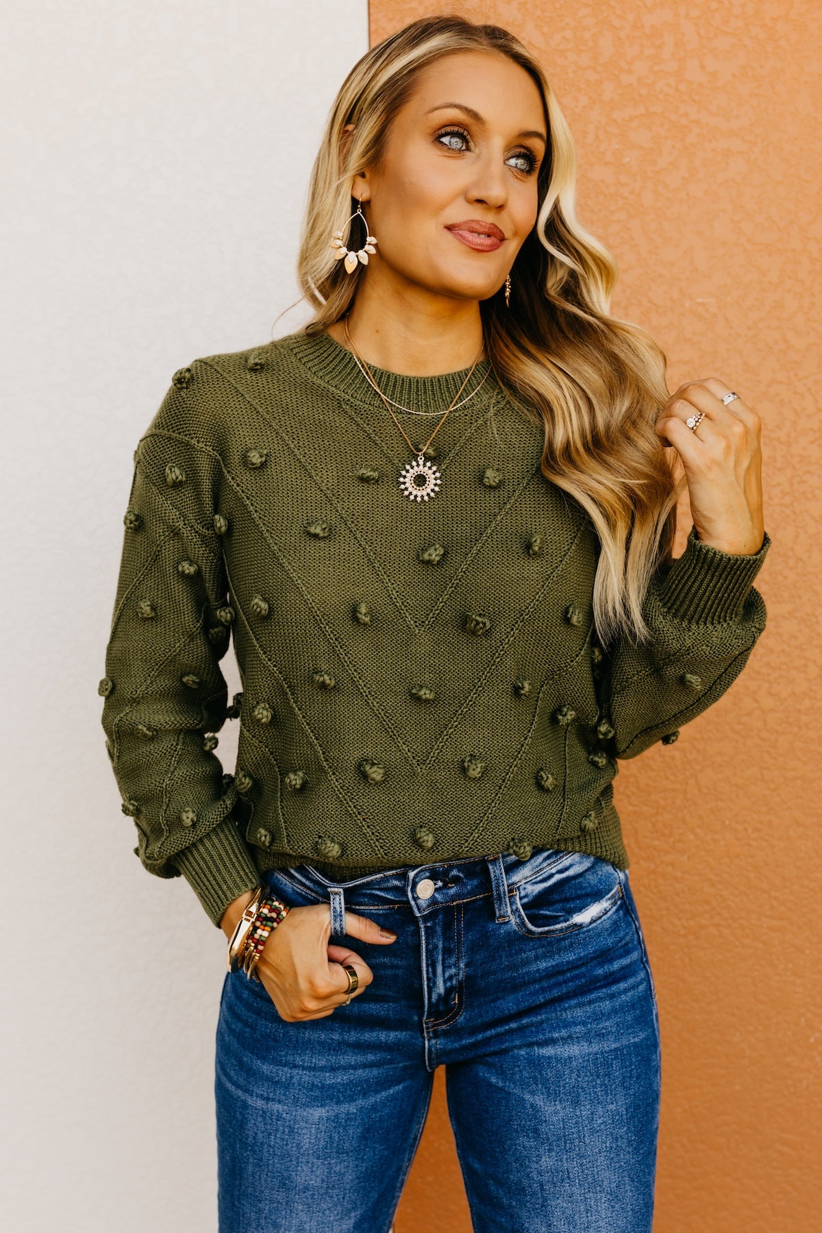The Evalyn Pom Detail Sweater