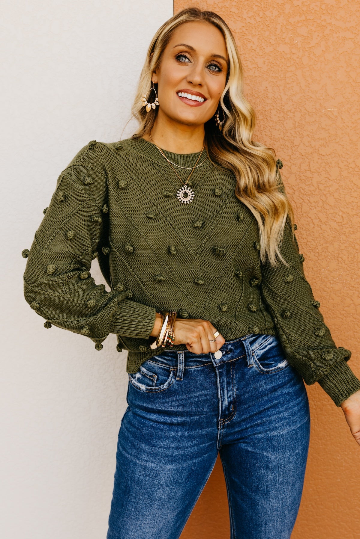 The Evalyn Pom Detail Sweater