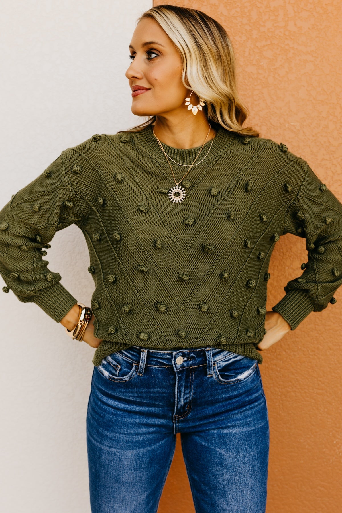 The Evalyn Pom Detail Sweater