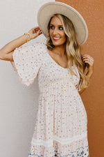 The Rona Smocked Bodice Midi Dress