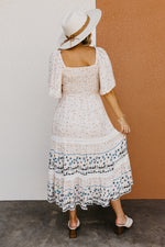 The Rona Smocked Bodice Midi Dress