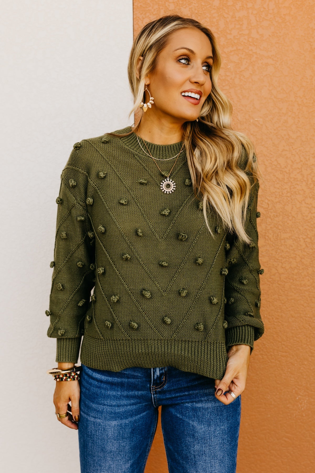 The Evalyn Pom Detail Sweater