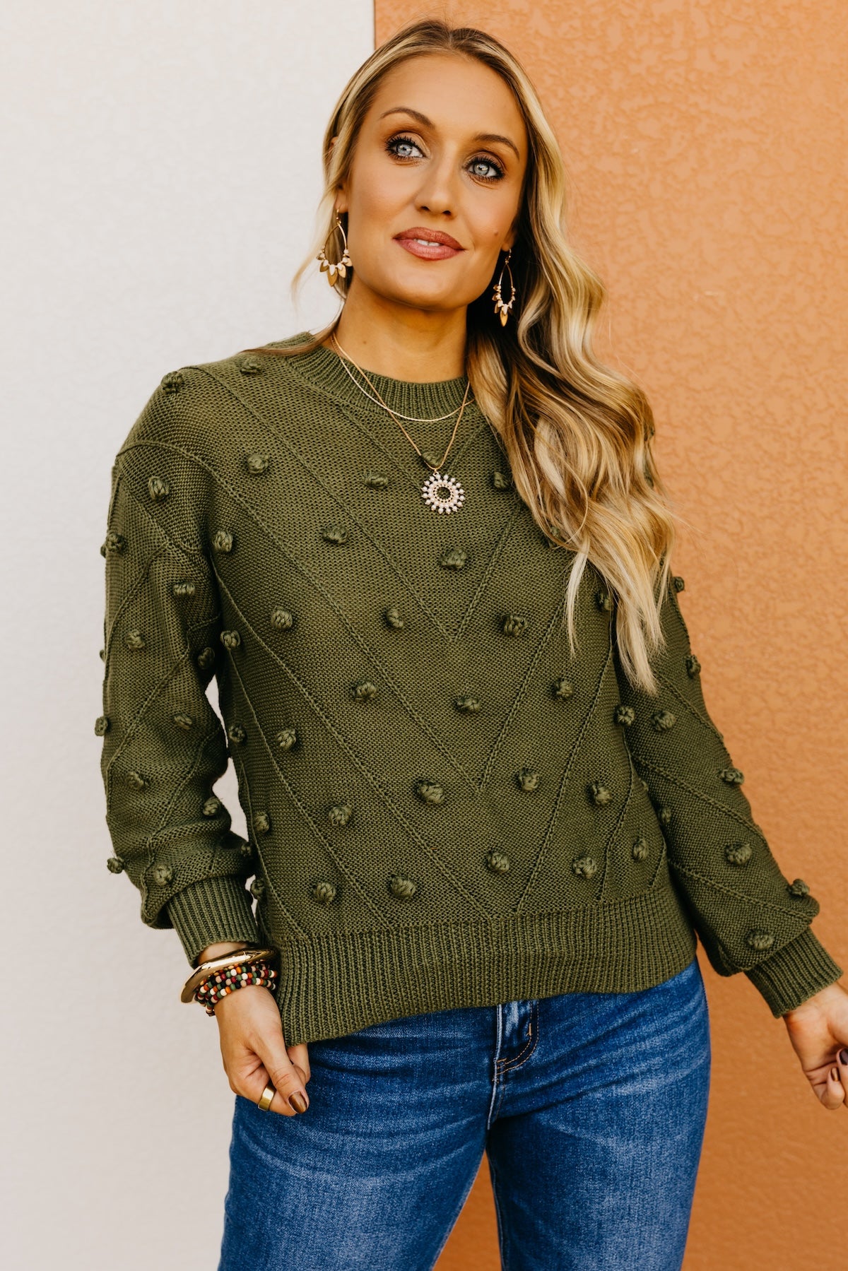 The Evalyn Pom Detail Sweater