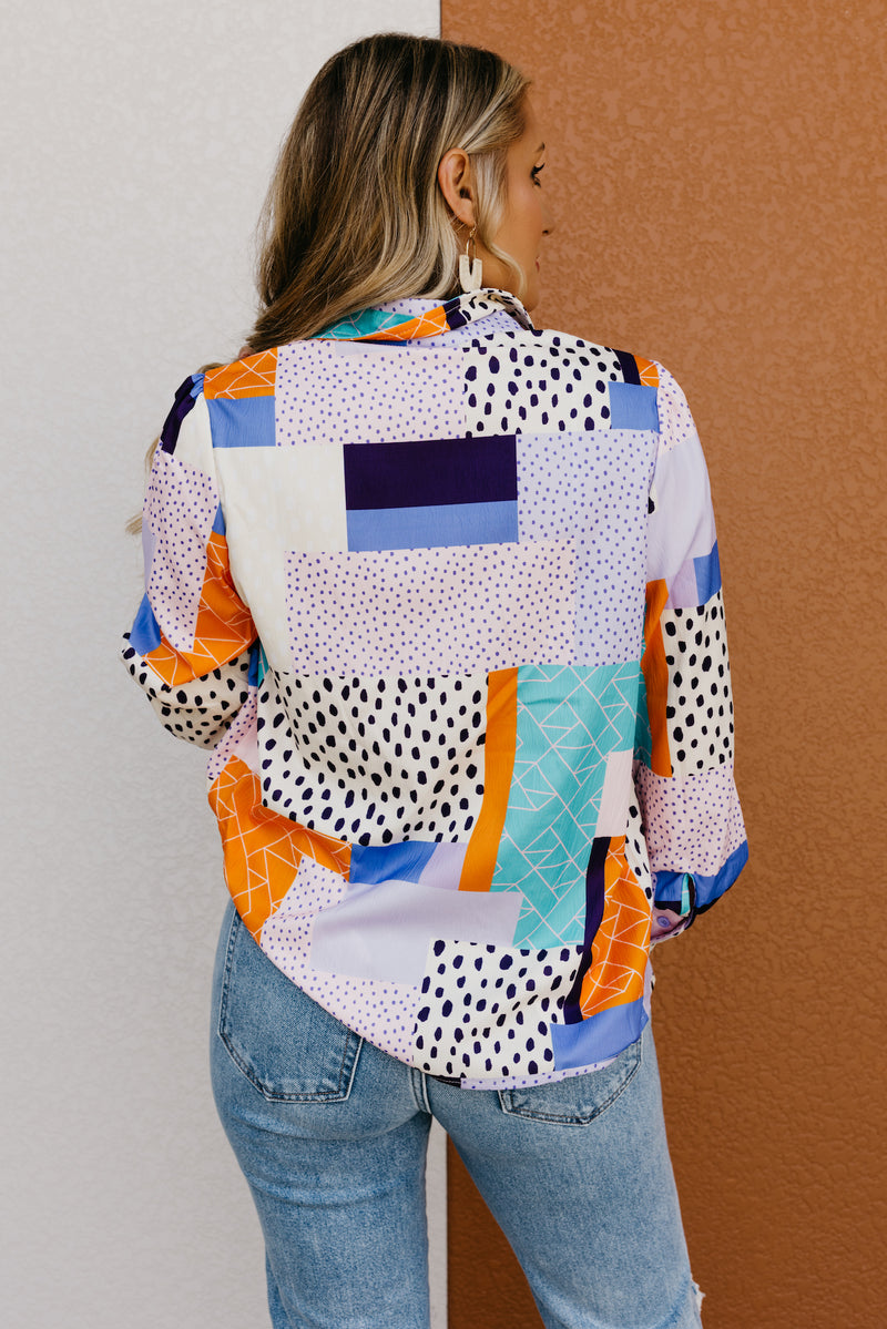 The Penny Mix Print Button Up Shirt