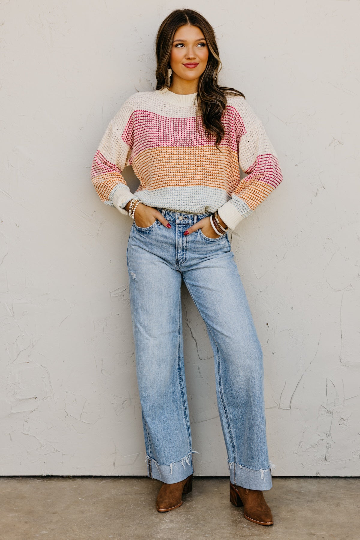The Maliah Color Block Sweater