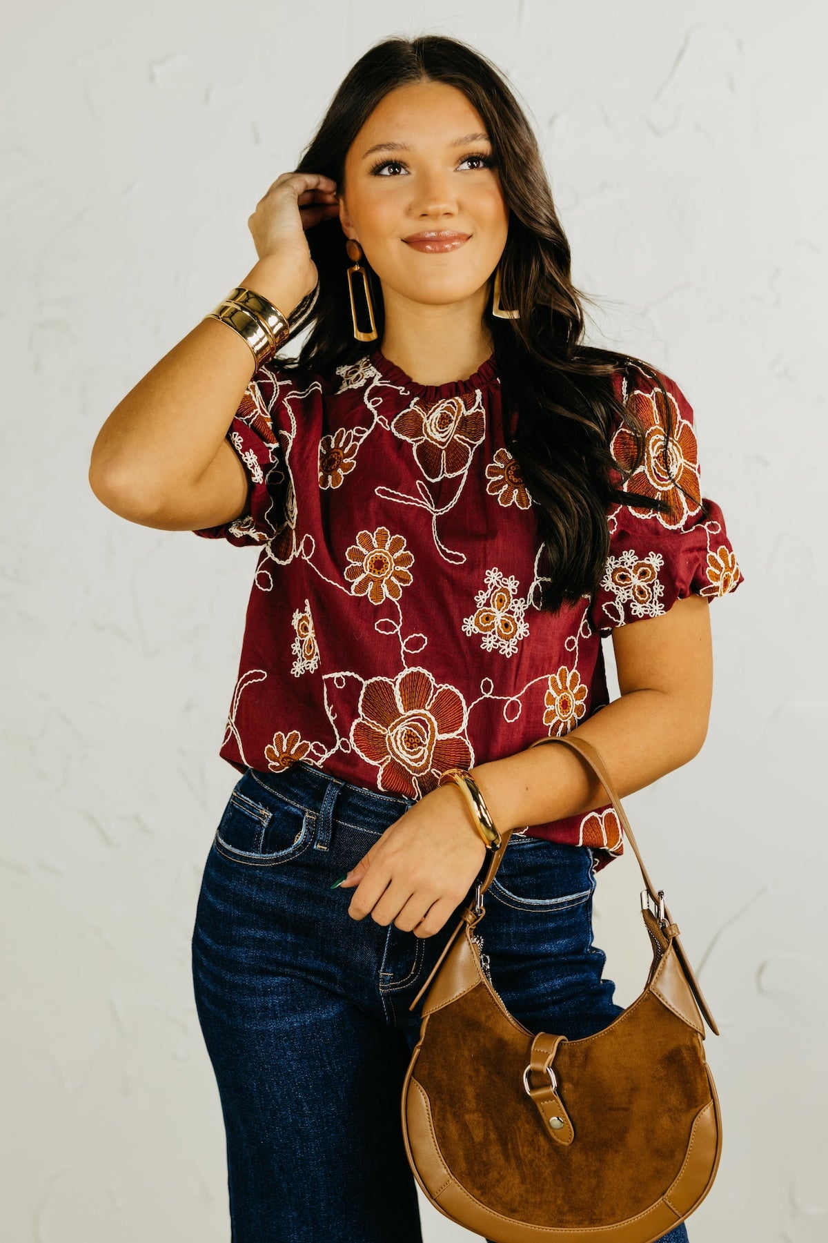 The Reese Floral Embroidered Top
