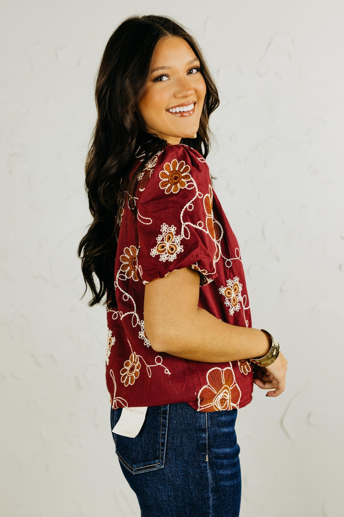 The Reese Floral Embroidered Top