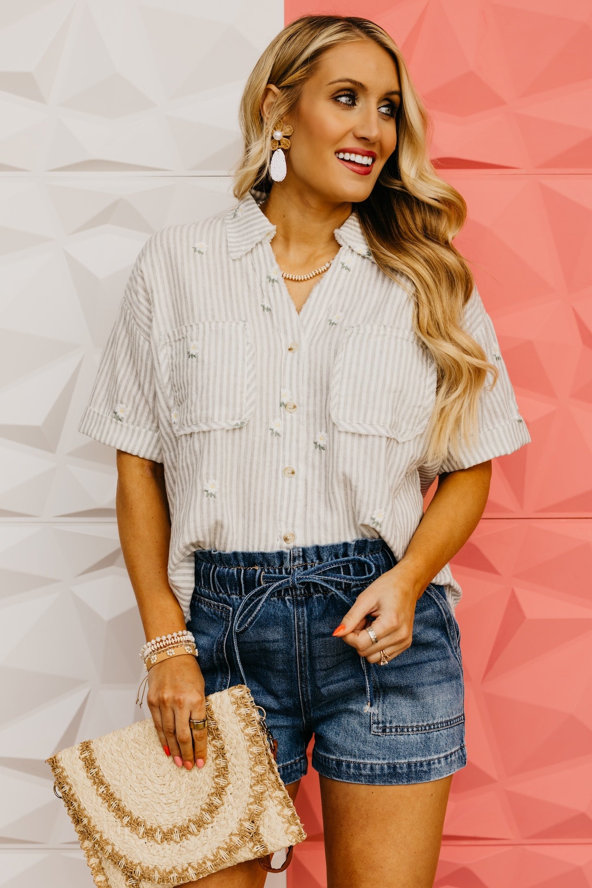 The Jorge Floral Embroidered Boxy Shirt