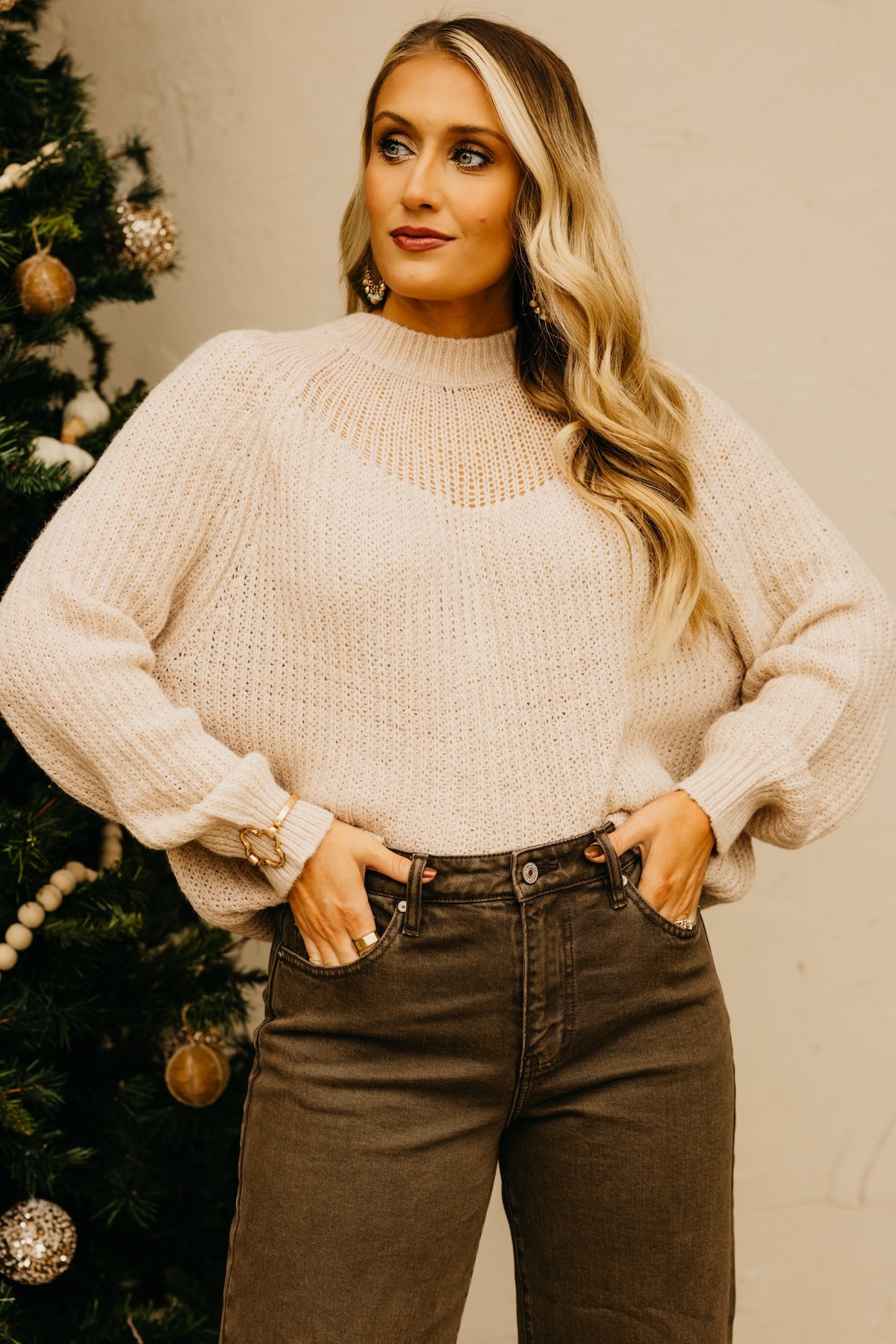Fate | The Roman Open Knit Sweater