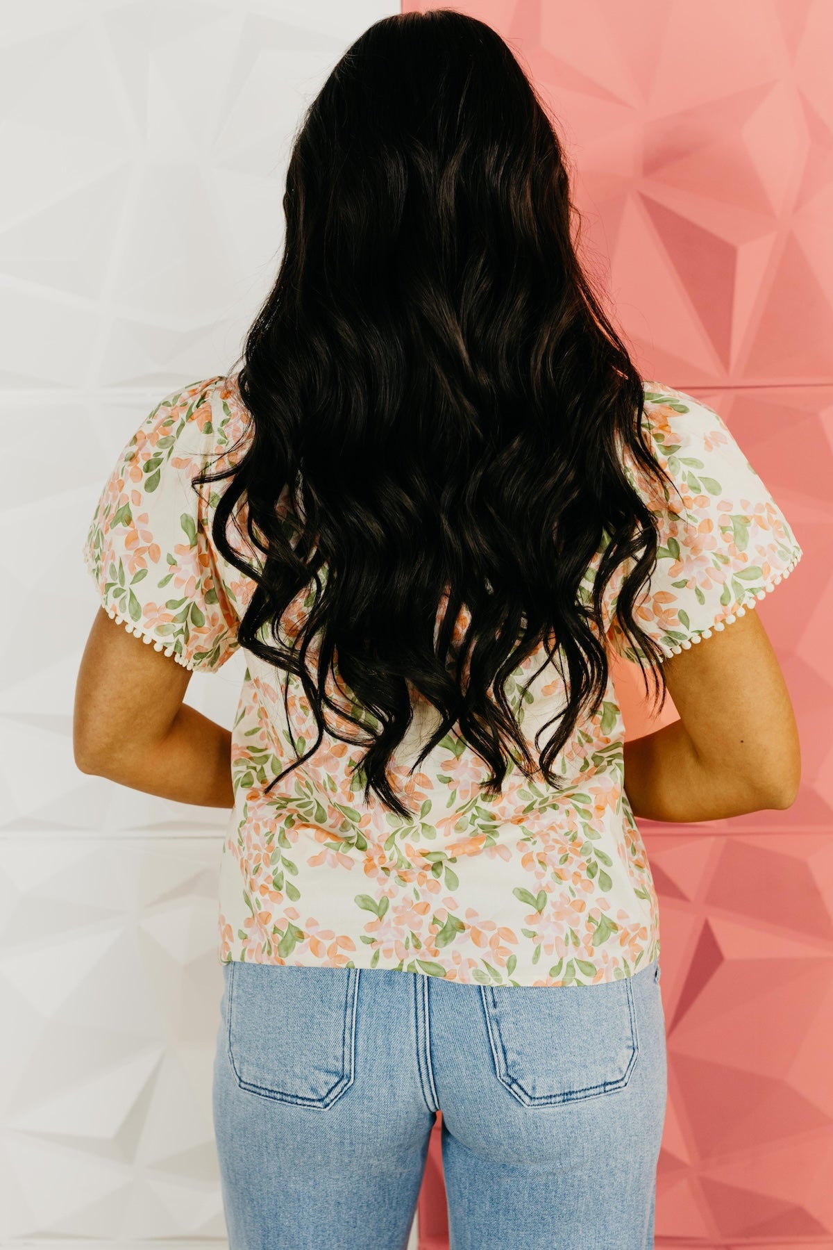 The Taylor Contrast Floral Top