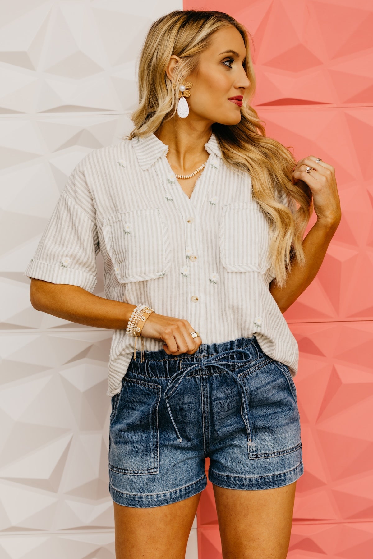 The Jorge Floral Embroidered Boxy Shirt