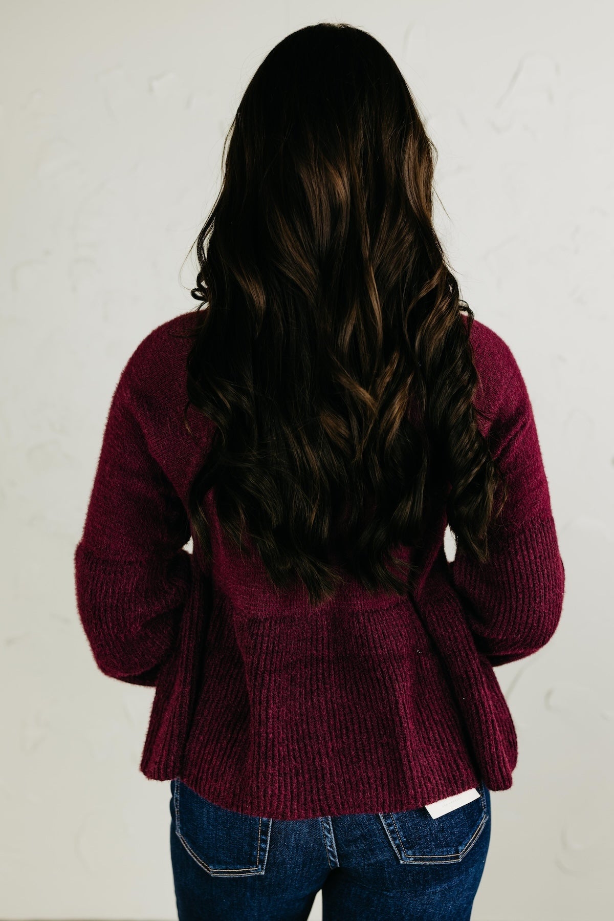 The Susan Flared Hem Bubble Sleeve Sweater