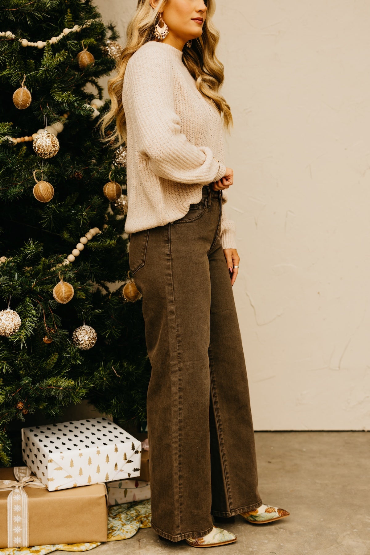 Kan Can Denim | High Rise Wide Leg Denim - KC7456CO