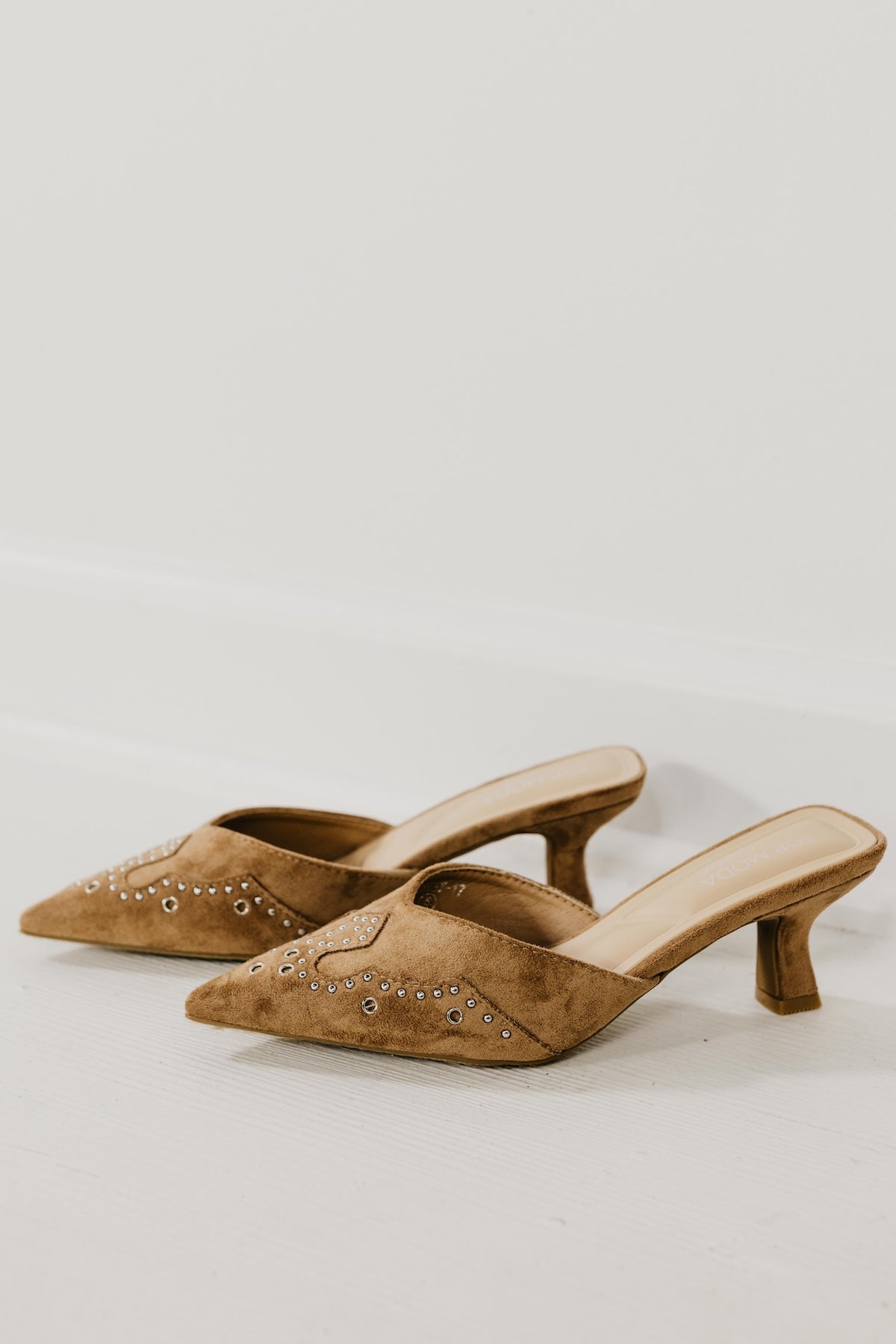 The Morley Studded Kitten Heel