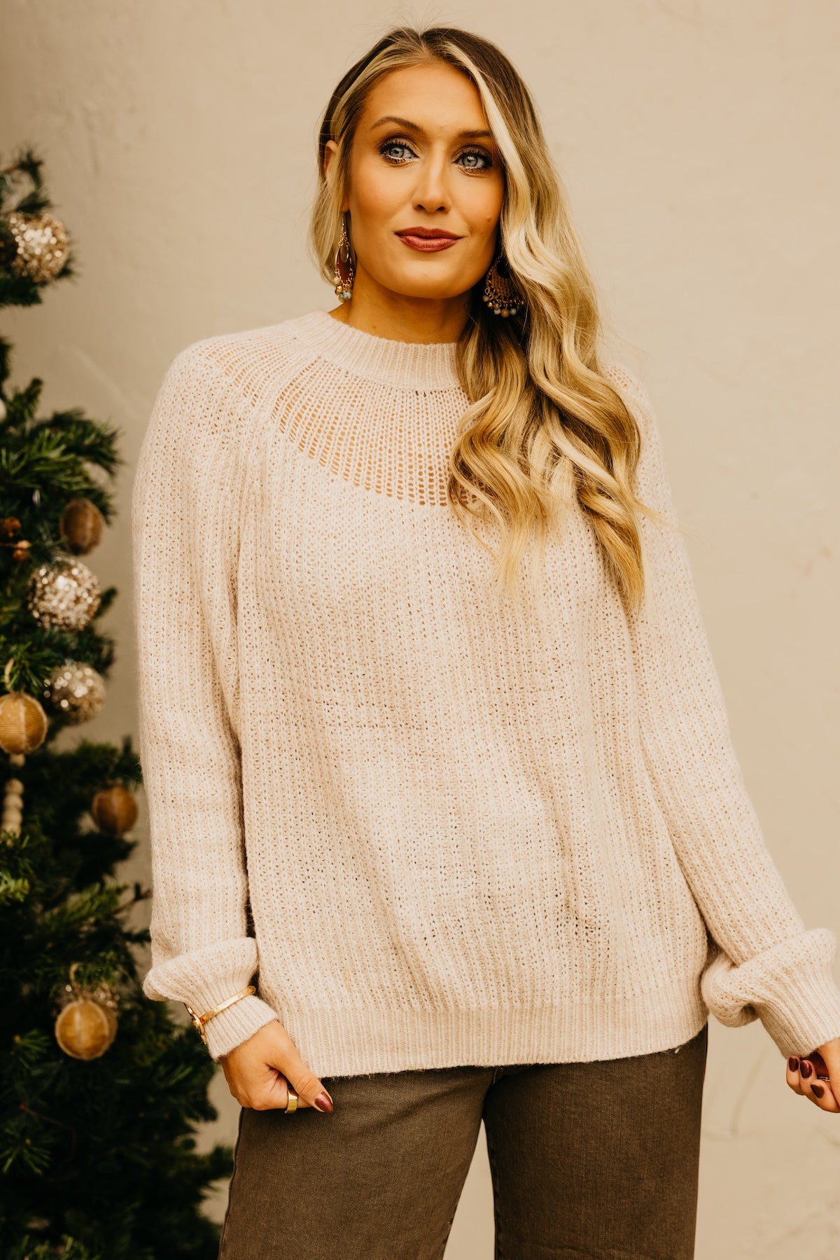 Fate | The Roman Open Knit Sweater