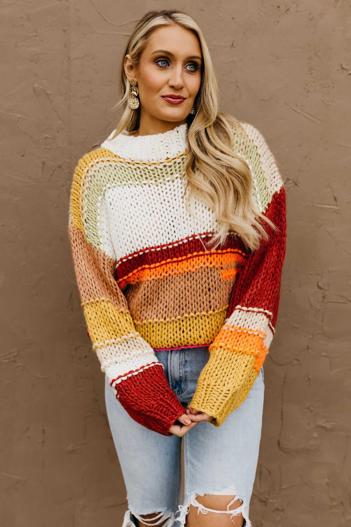 The Maxwell Mixed Chunky Knit Sweater
