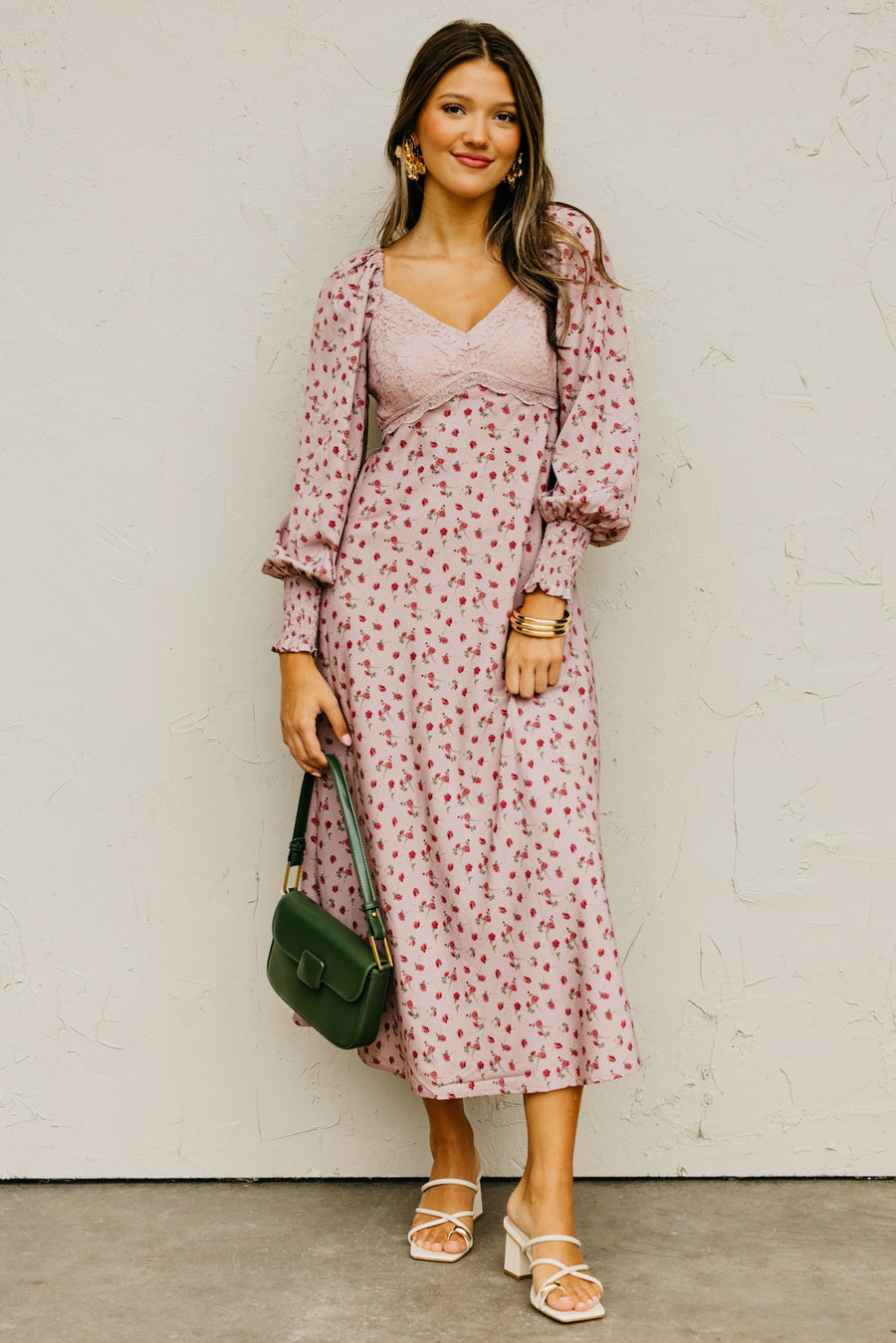 The Miriam Floral Lace Maxi Dress