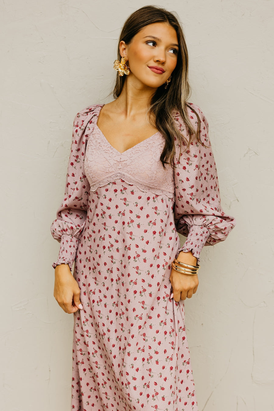 The Miriam Floral Lace Maxi Dress