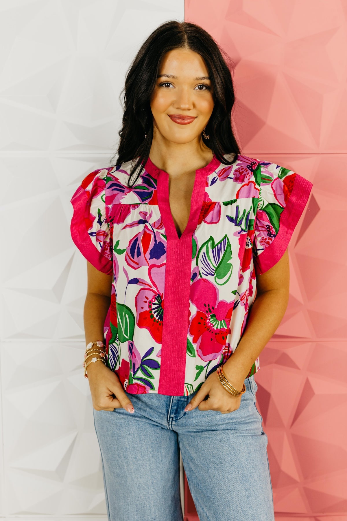 The Weston Flutter Sleeve Top