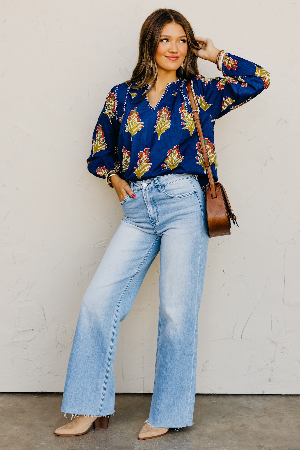 The Webster Floral Woven Blouse