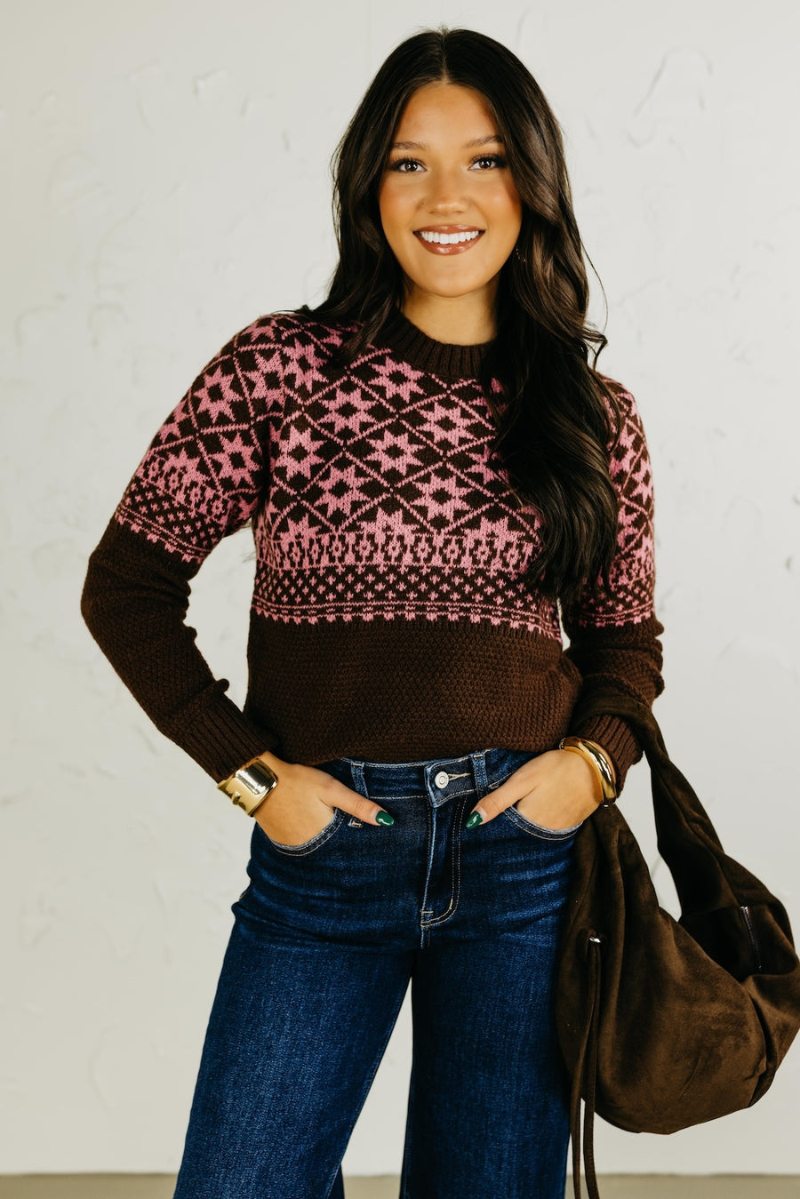 The Camila Geo Print Sweater